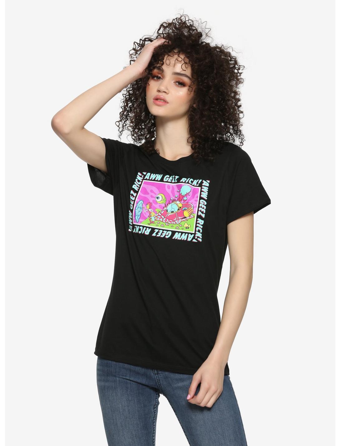 Rick And Morty Crashed Ship Girls T-Shirt, MULTI, hi-res