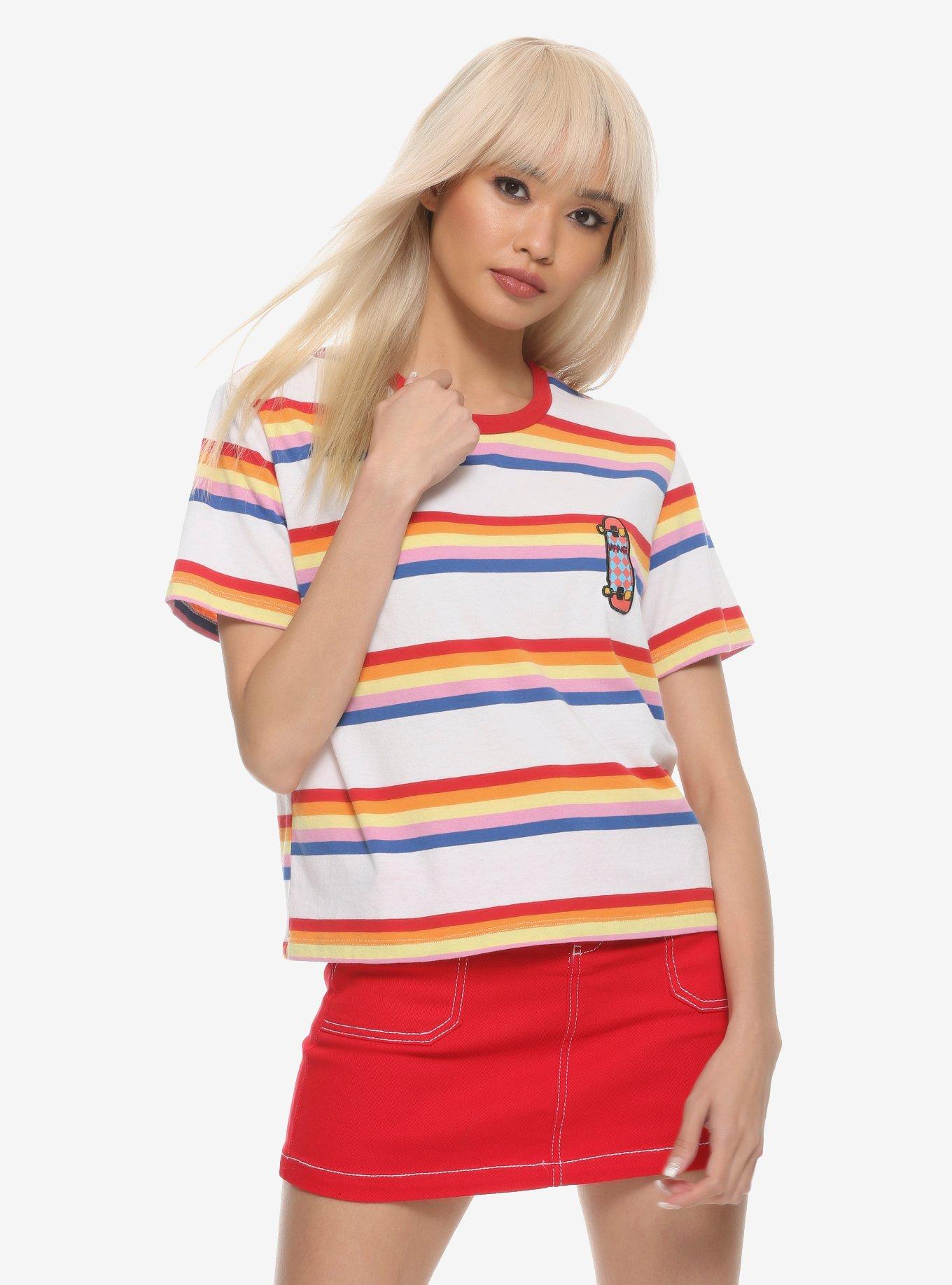 Stranger Things Max Striped Girls Ringer T Shirt