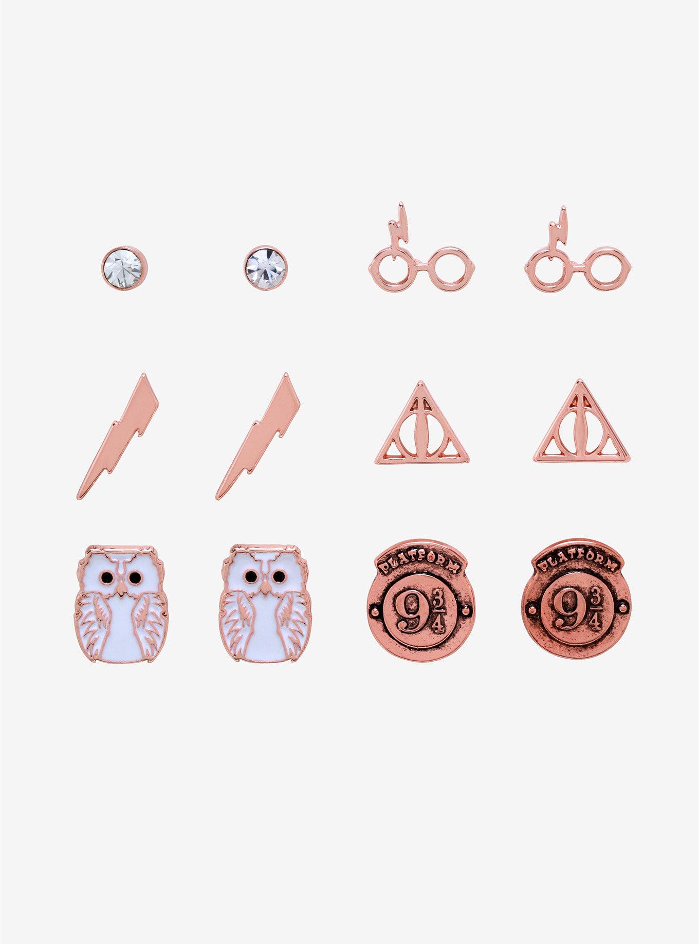 Harry Potter Rose Gold Earring Set, , hi-res