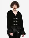 Black Velvet Lace & Tails Girls Jacket, BLACK, hi-res