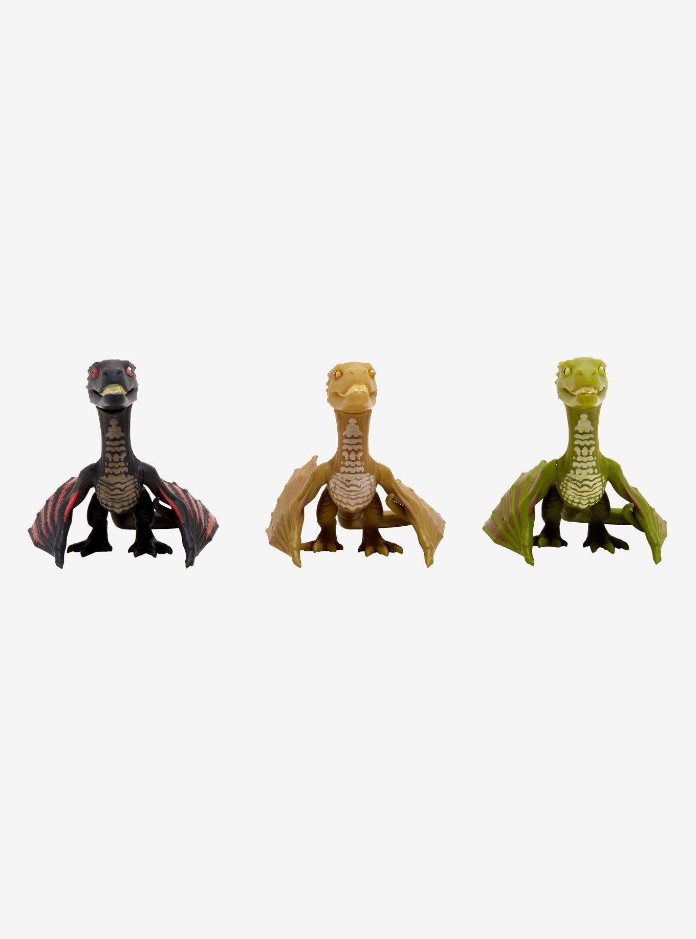 Game Of Thrones Young Dragons Glow-In-The-Dark Titans Vinyl Figure Set 2019 Summer Convention Exclusive, , hi-res