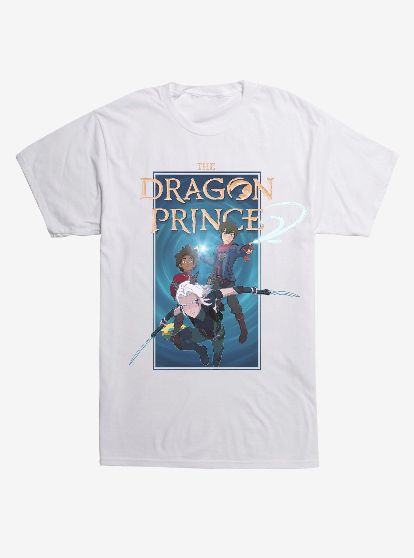 The Dragon Prince Our Heroes Poster Black T-Shirt, , hi-res