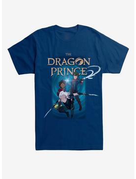 The Dragon Prince Our Heroes Poster Black T-Shirt, NAVY, hi-res