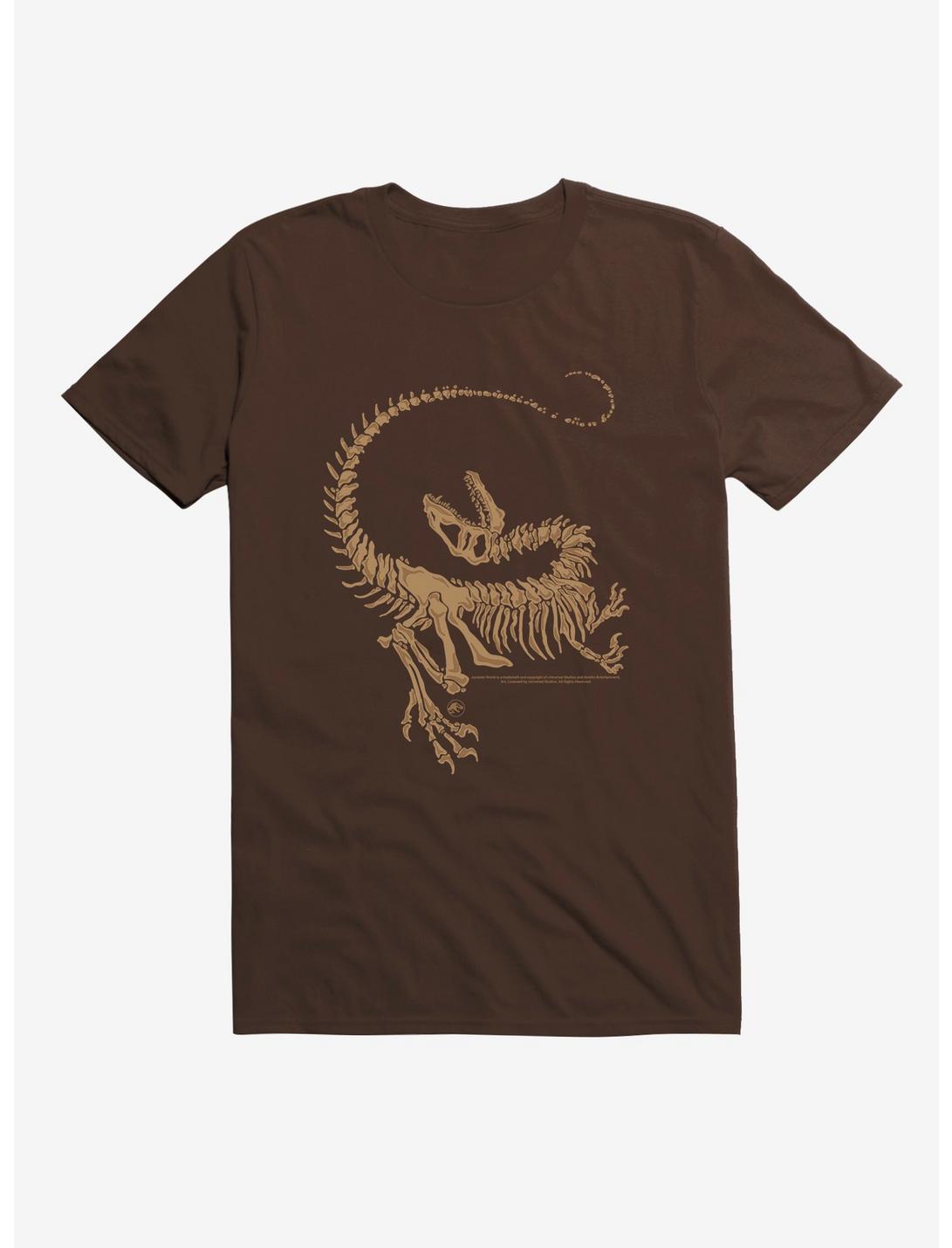 Jurassic Park Dino Skeleton T-Shirt, CHOCOLATE, hi-res