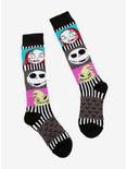 The Nightmare Before Christmas Chibi Characters Knee-High Socks, , hi-res