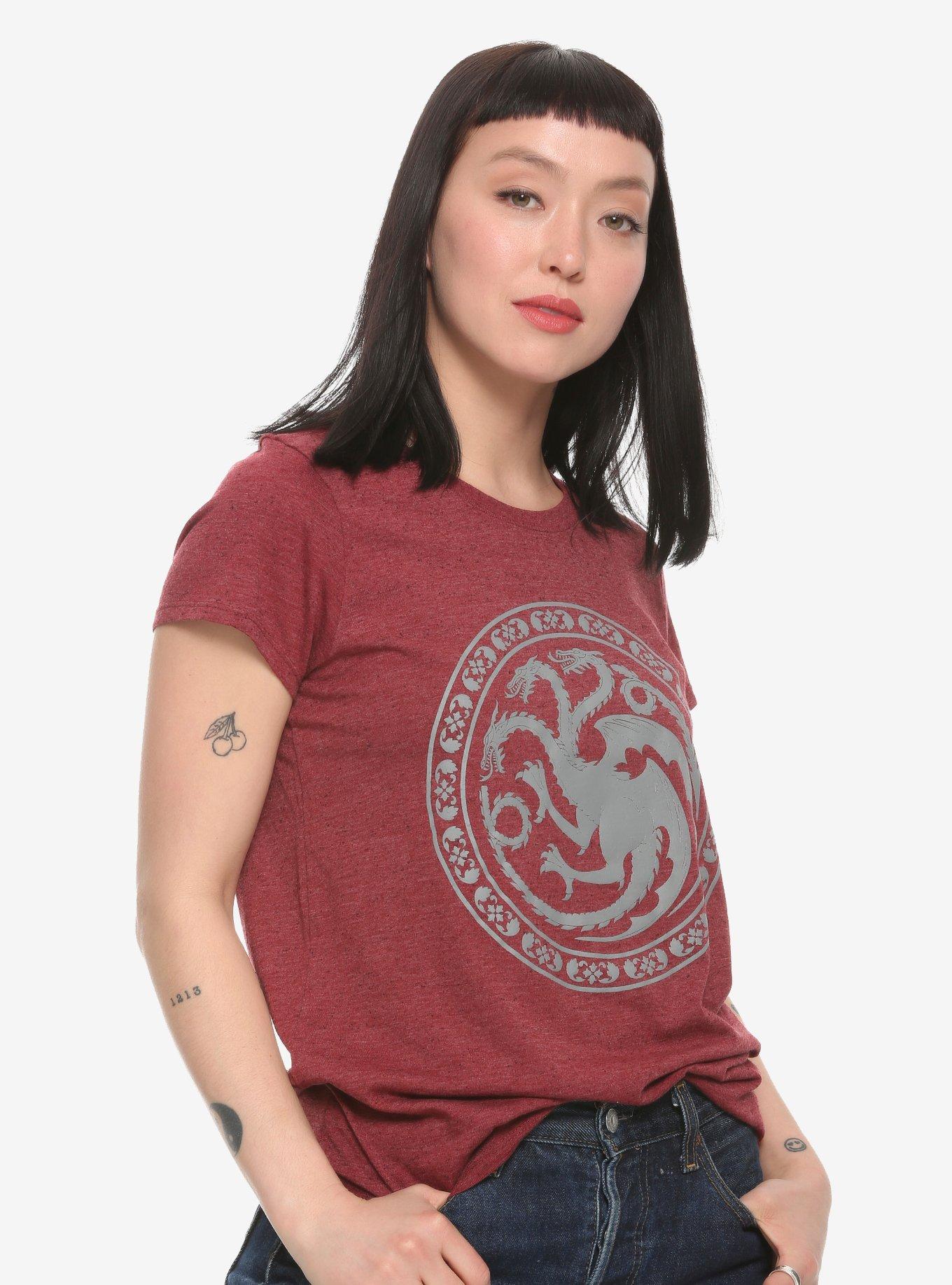 Game Of Thrones Targaryen Red Speckle Girls T-Shirt, MULTI, hi-res