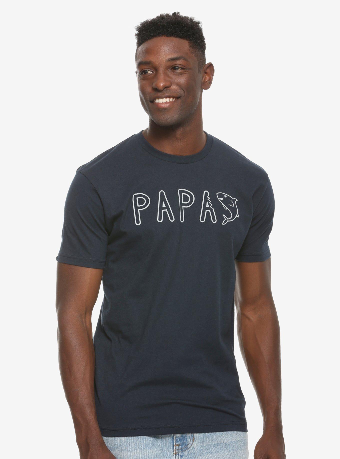 Papa Shark T-Shirt - BoxLunch Exclusive, BLUE, hi-res