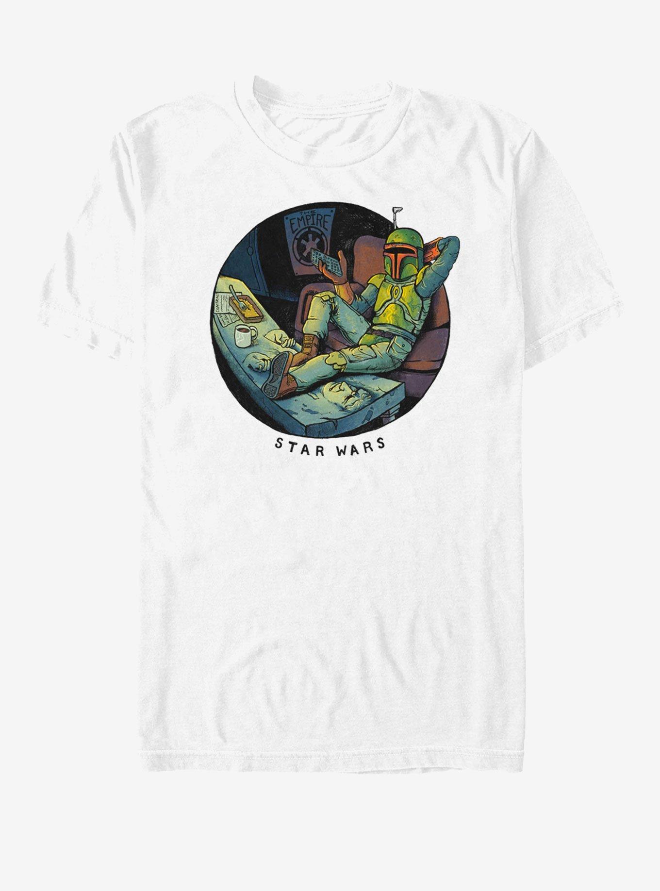 Star Wars Boba Chillin' T-Shirt, WHITE, hi-res