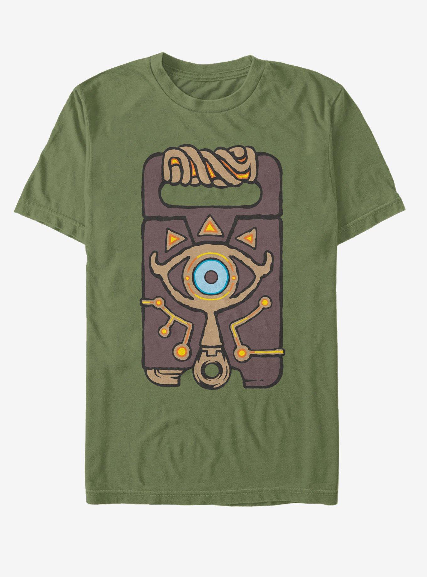 Nintendo Zelda Sheikah Slate T-Shirt, MIL GRN, hi-res