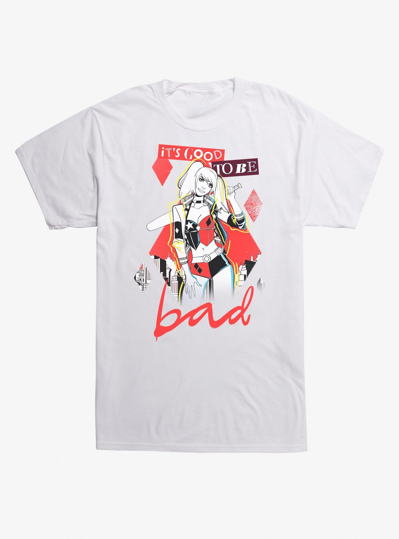 DC Comics Harley Quinn Good To Be Bad T-Shirt, WHITE, hi-res