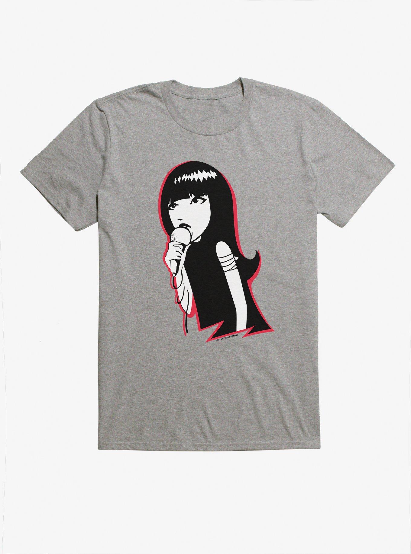 Emily The Strange Singing Emily Black T-Shirt, , hi-res