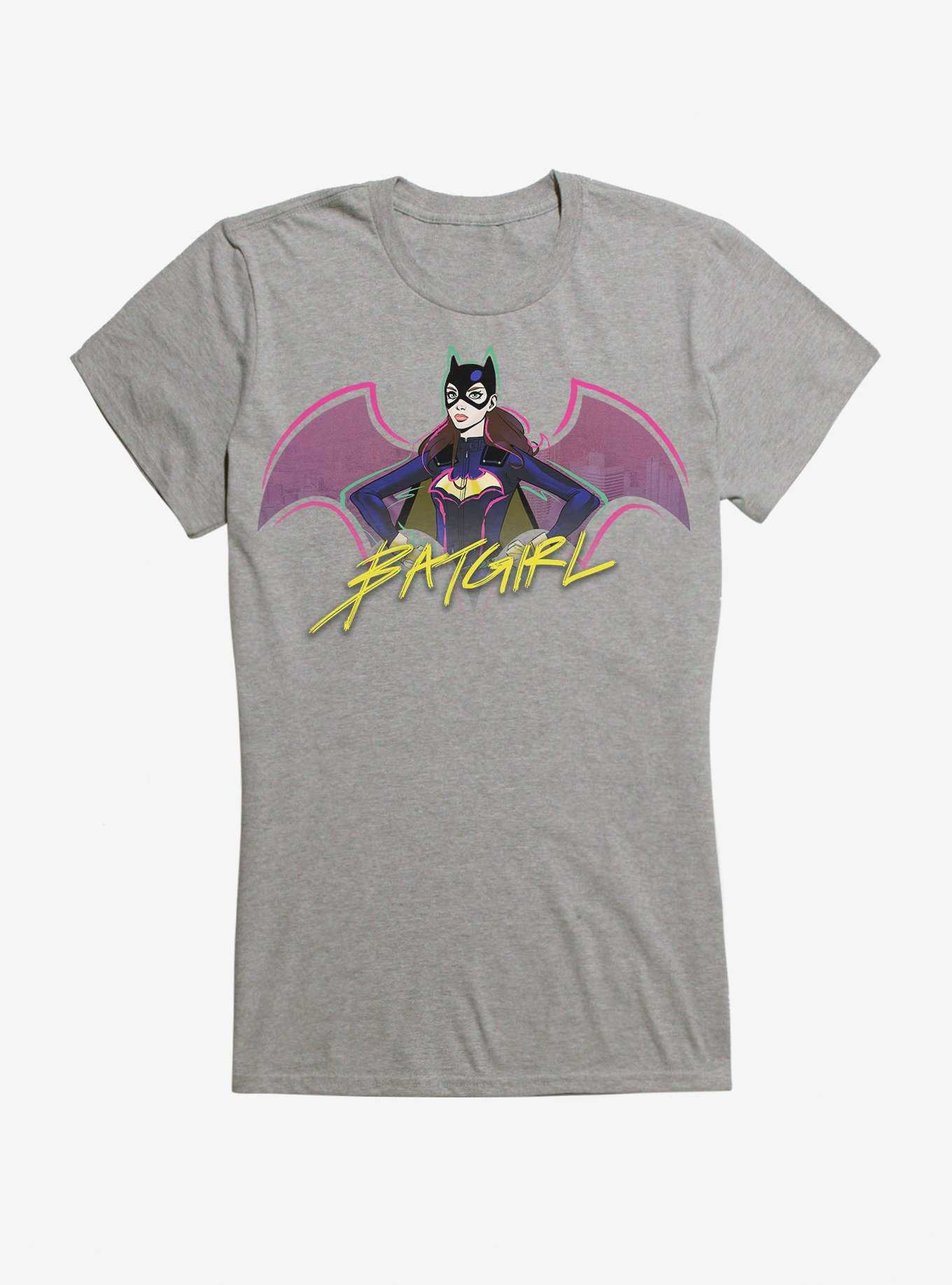 DC Comics Batgirl Neon Girls T-Shirt, HEATHER, hi-res