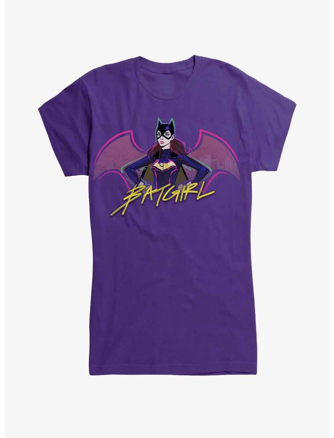 DC Comics Batgirl Neon Girls T-Shirt, PURPLE, hi-res