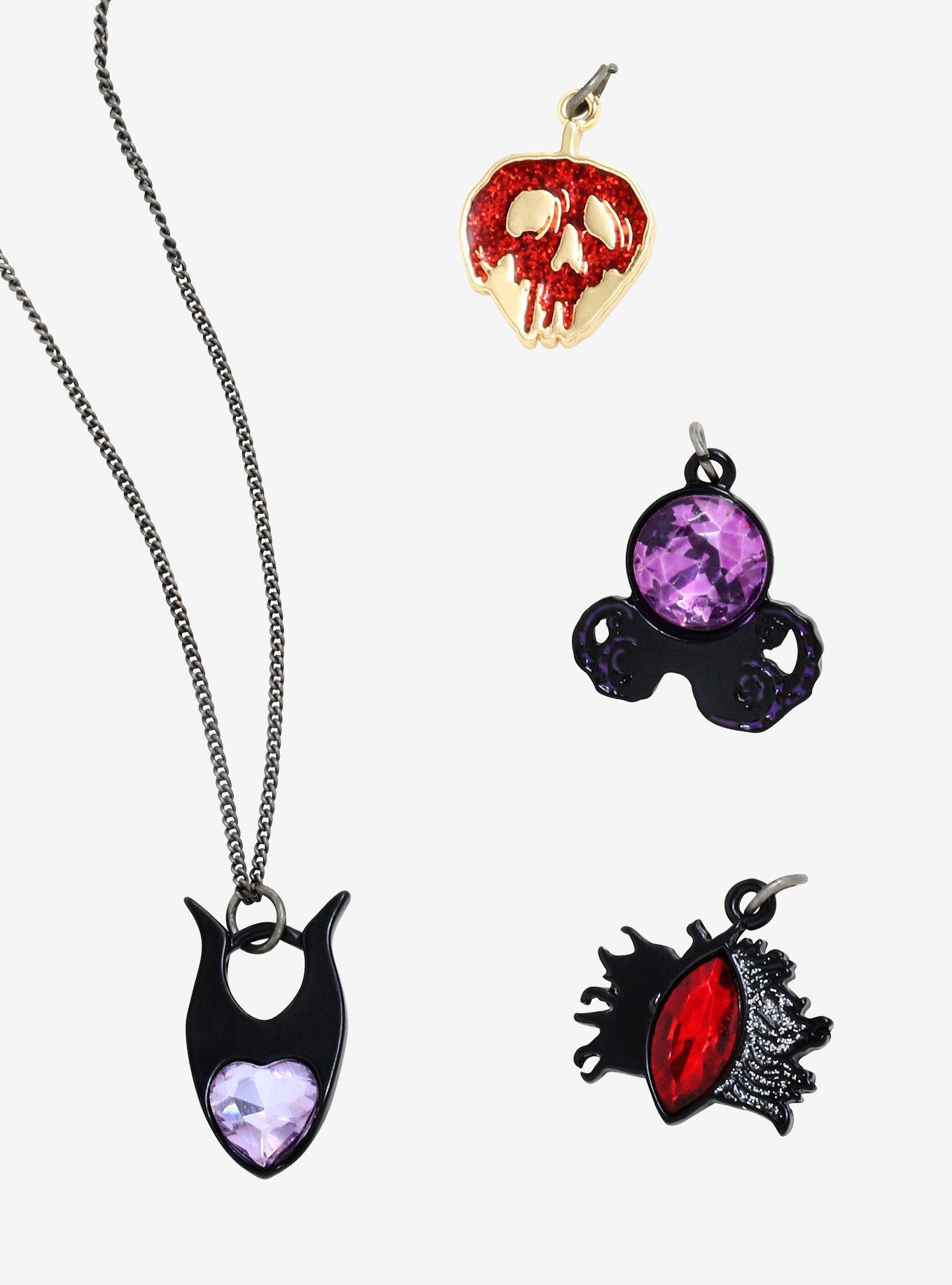Disney Villains Multi Charm Necklace, , hi-res