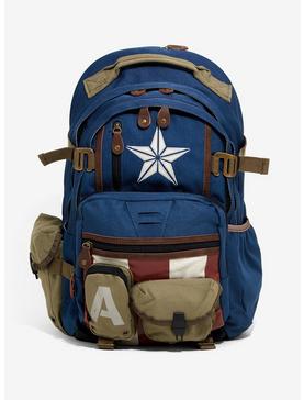 Plus Size Marvel Captain America Canvas Backpack, , hi-res