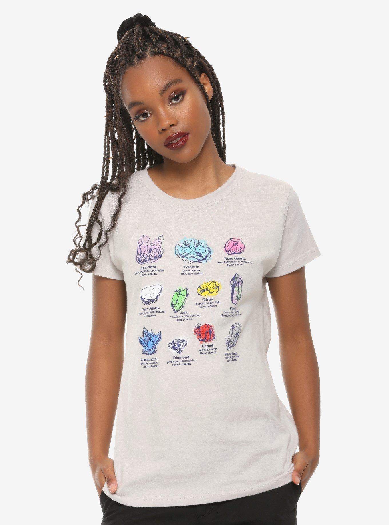 Crystal Meanings Girls T-Shirt, LILAC, hi-res
