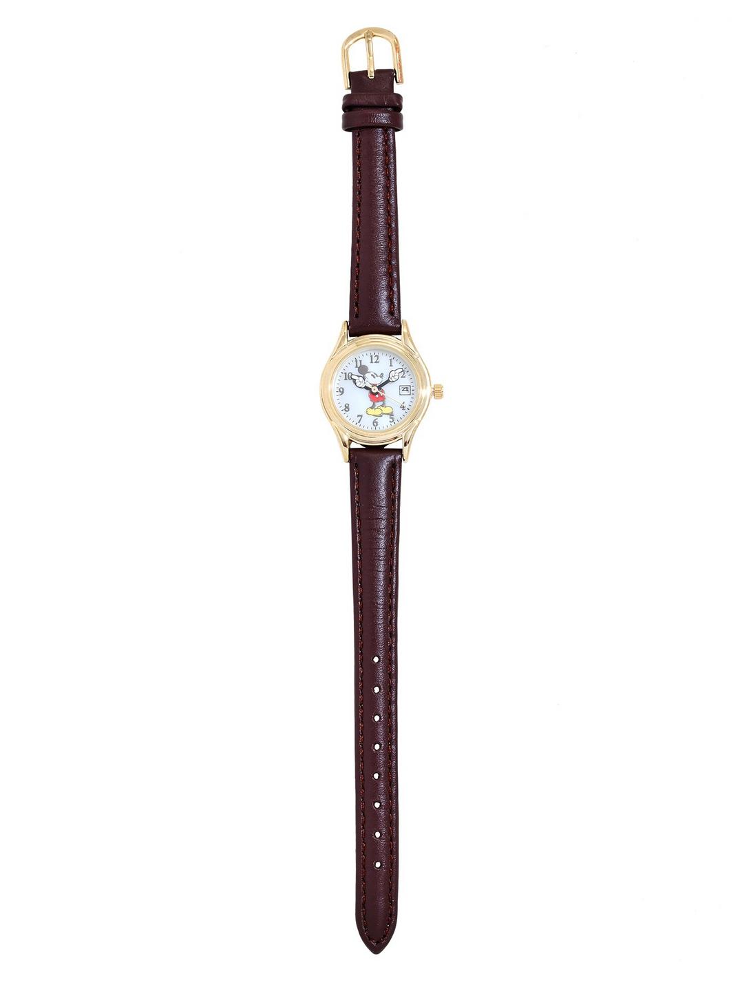 Disney Mickey Mouse Classic Brown Watch, , hi-res