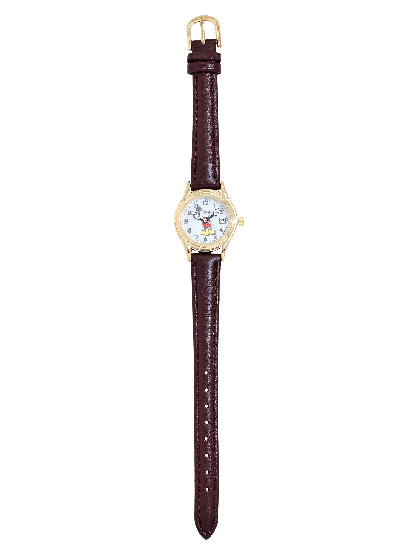 Disney Mickey Mouse Classic Brown Watch, , hi-res