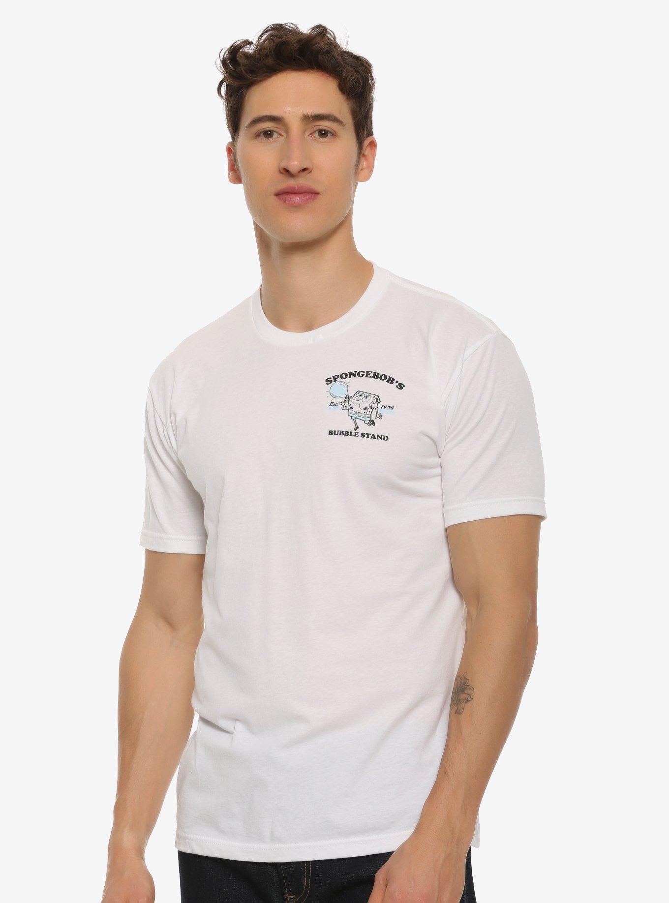 SpongeBob SquarePants Bubble Stand T-Shirt - BoxLunch Exclusive, WHITE, hi-res