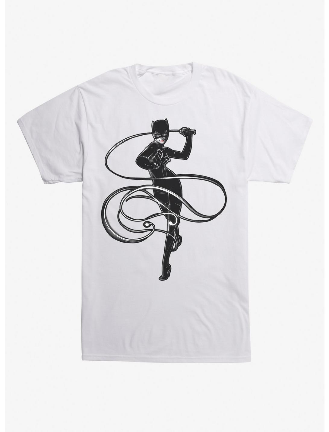 DC Comics Catwoman Whip T-Shirt, WHITE, hi-res