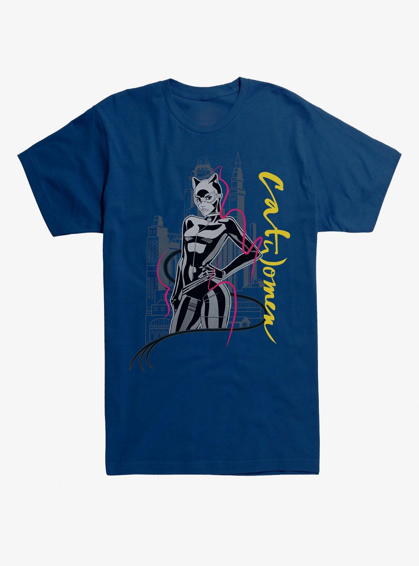 DC Comics Catwoman Pose T-Shirt, NAVY, hi-res