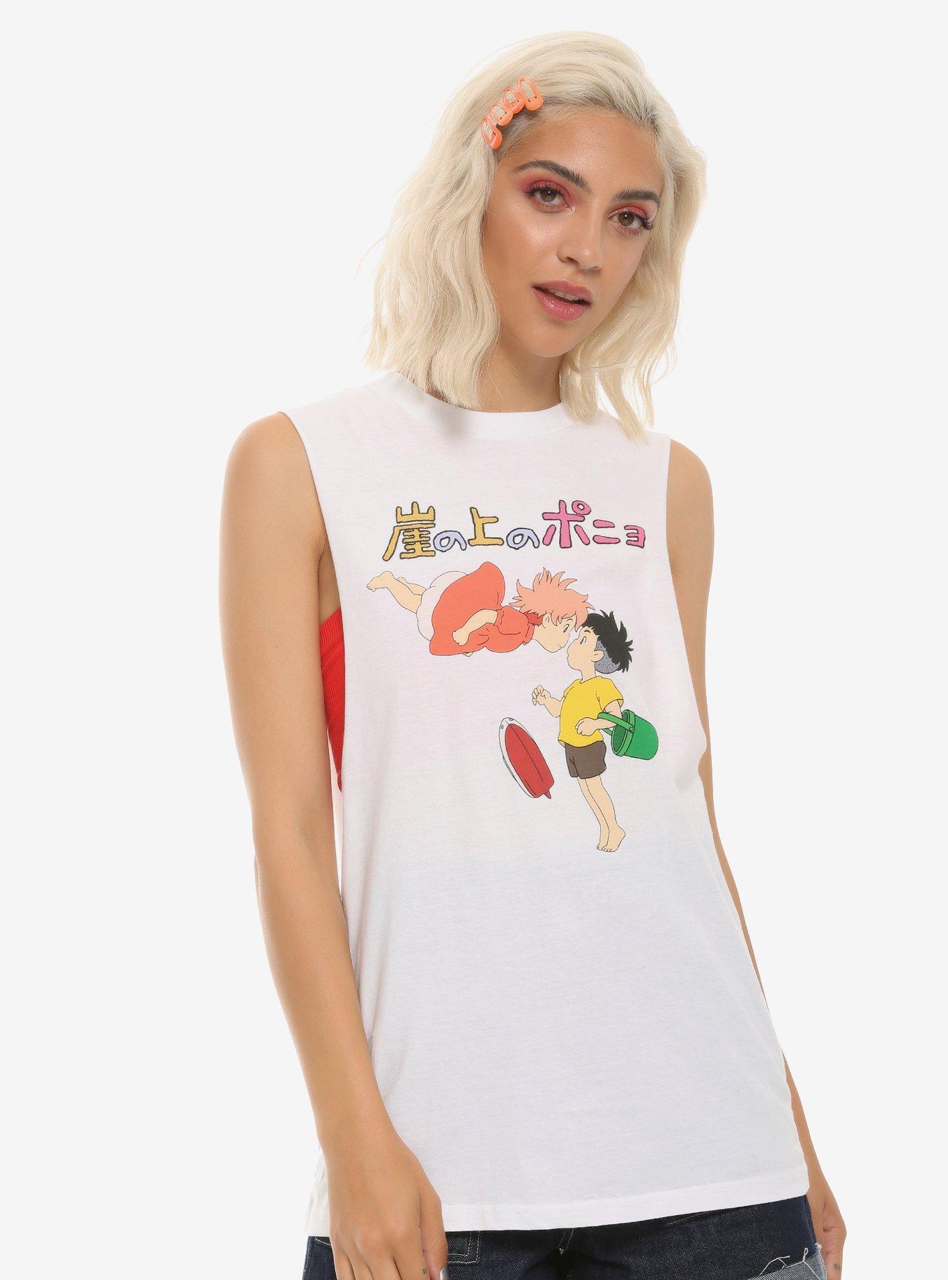 Her Universe Studio Ghibli Ponyo Sosuke Kiss Girls Muscle Top, MULTI, hi-res