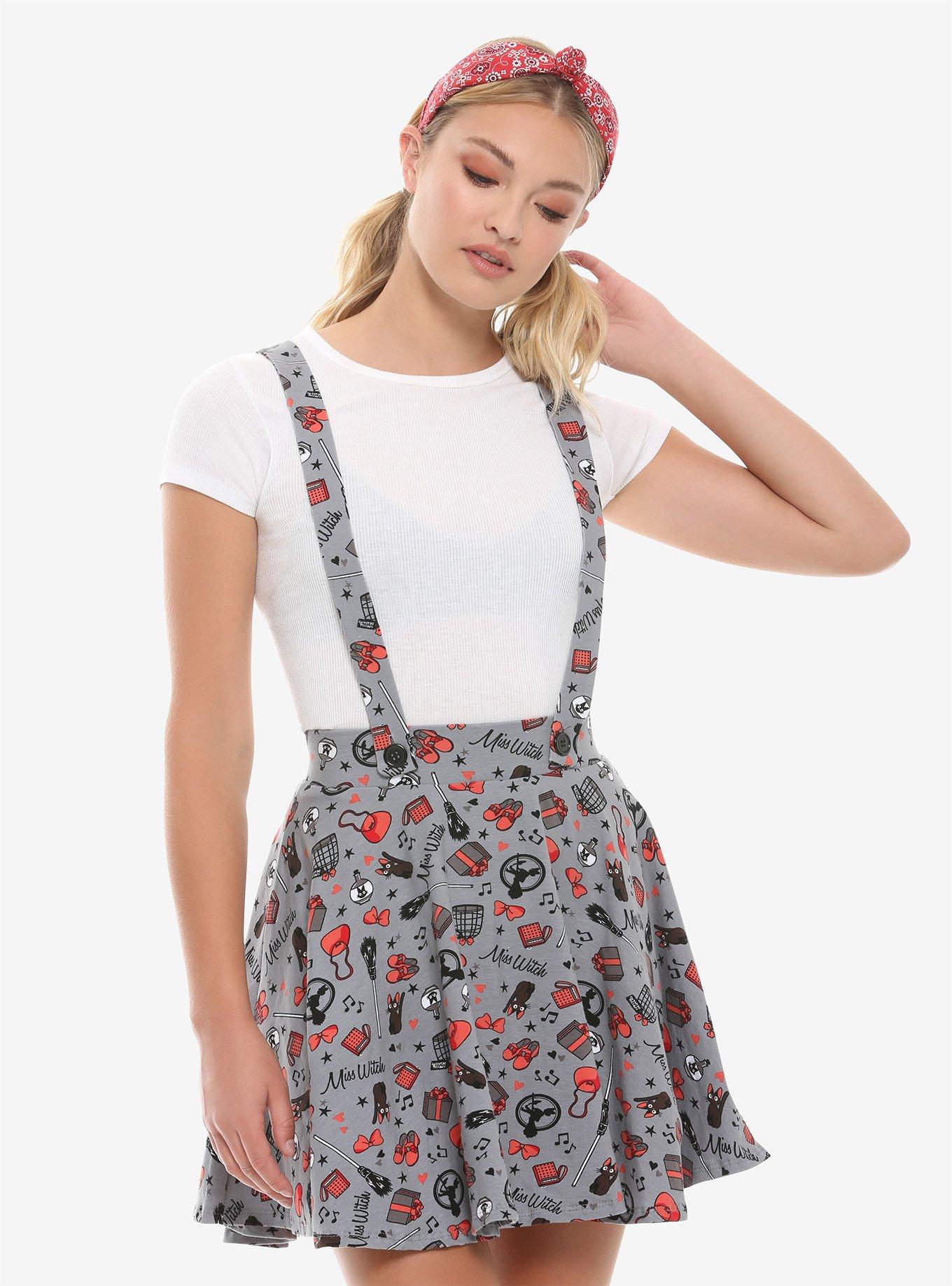 Studio Ghibli Kiki's Delivery Service Suspender Skirt, MULTI, hi-res