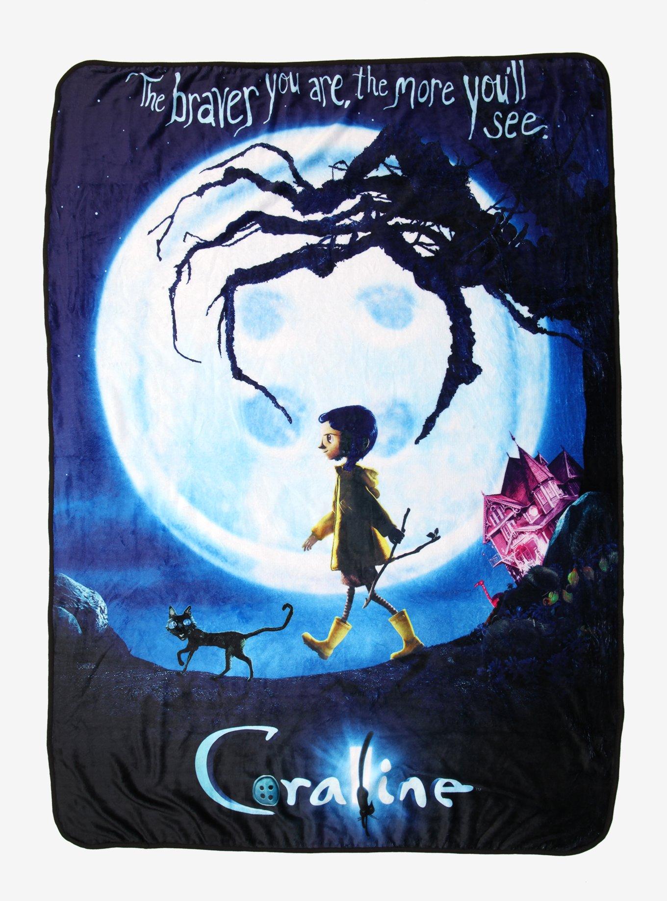 Coraline Poster Plush Throw Blanket, , hi-res