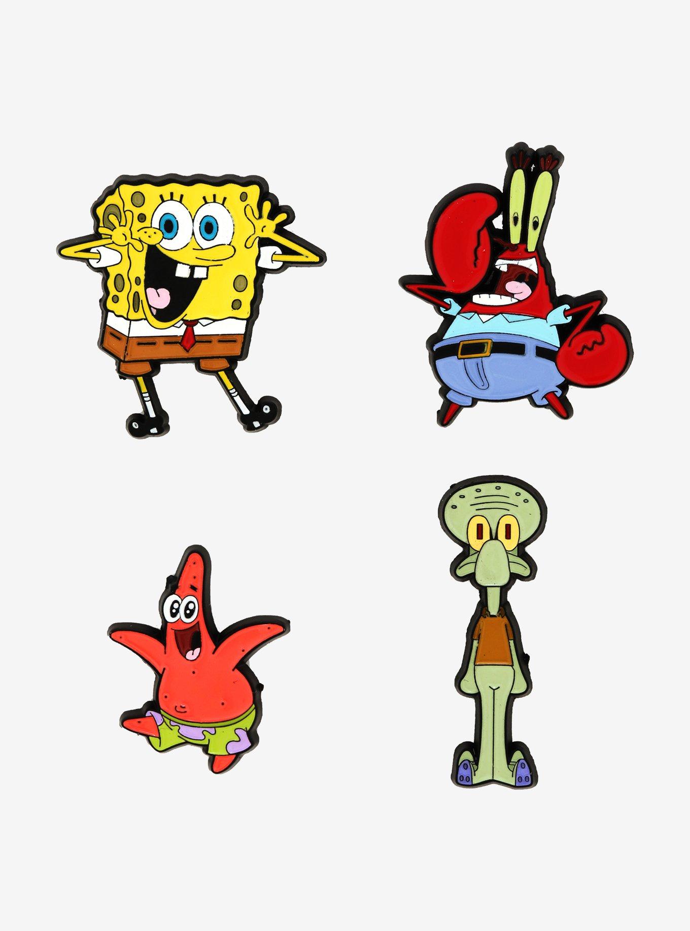 Spongebob Squarepants Characters Enamel Pin Set Hot Topic 