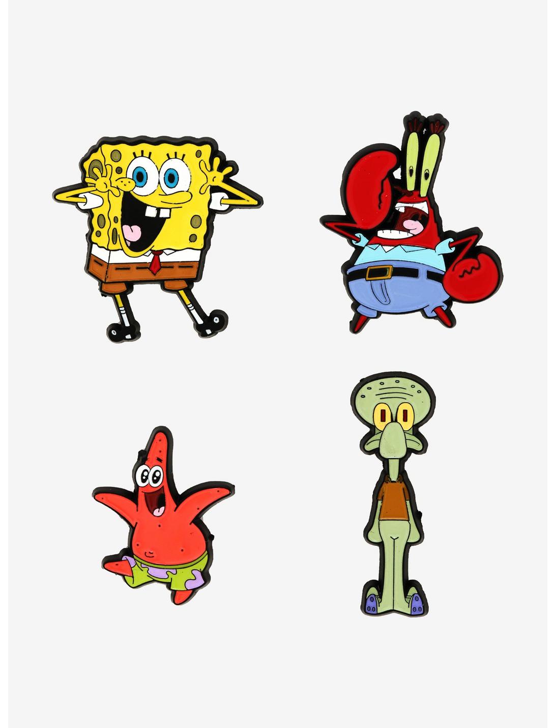 SpongeBob SquarePants Characters Enamel Pin Set, , hi-res