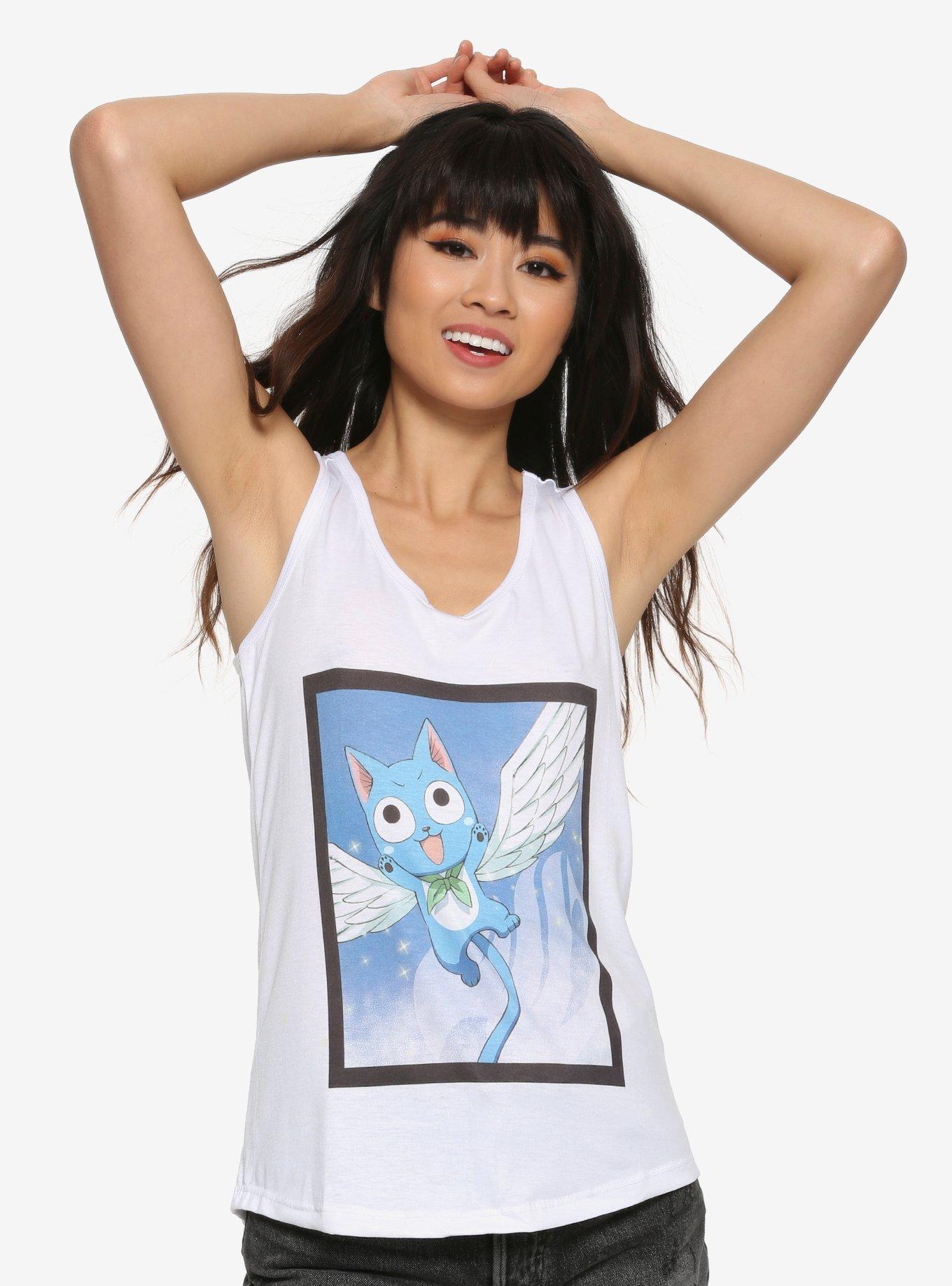 Fairy Tail Happy Girls Tank Top, BLUE, hi-res