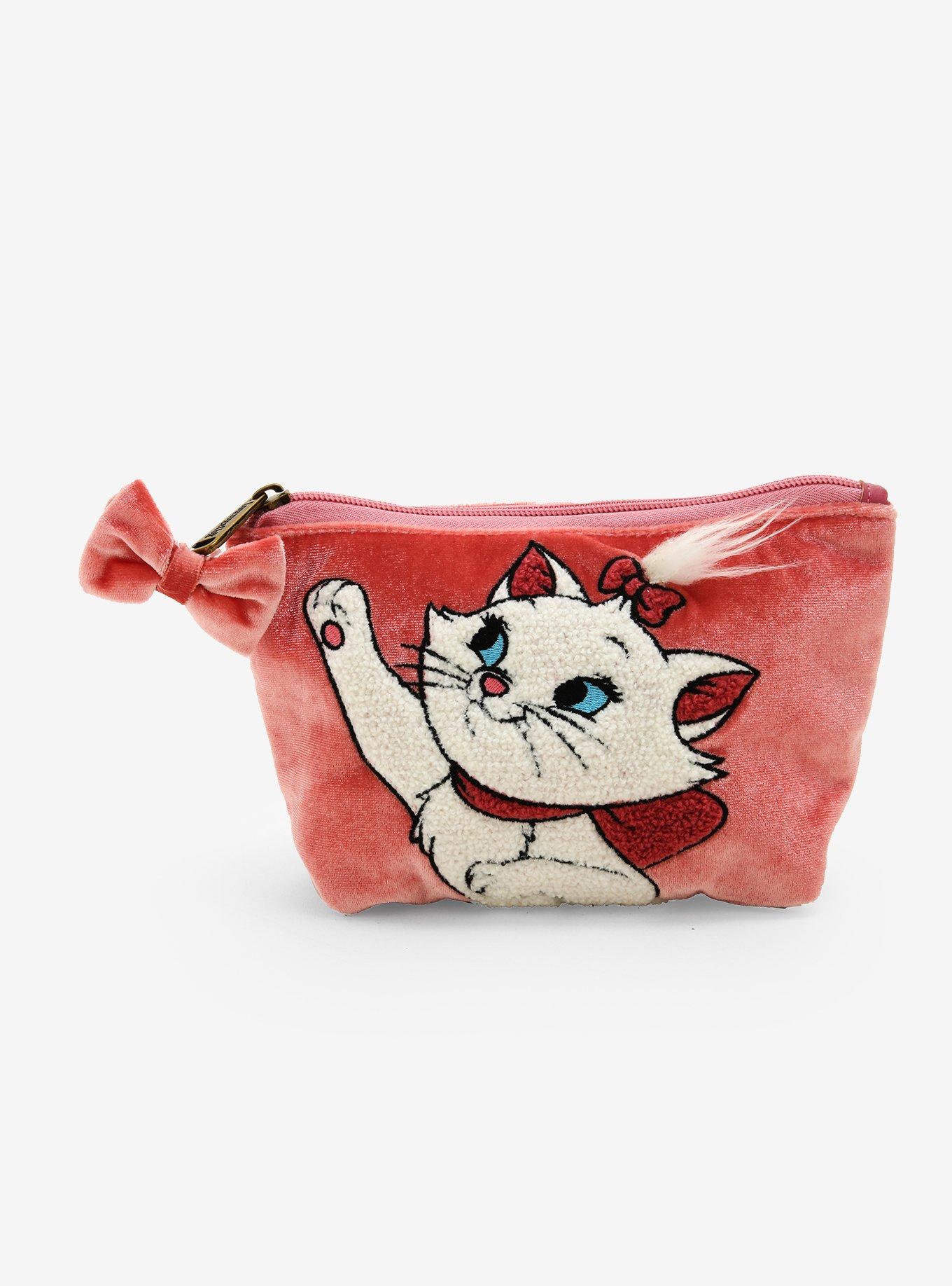 Loungefly Disney The Aristocats Marie Velvet Cosmetic Bag - BoxLunch Exclusive, , hi-res