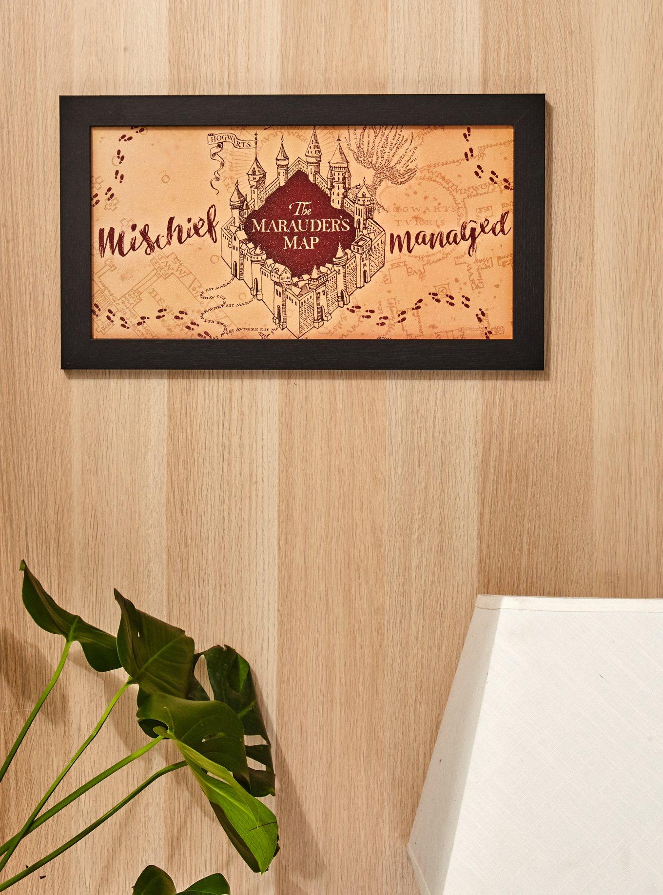 Harry Potter Marauder's Map Framed Wall Art, , hi-res