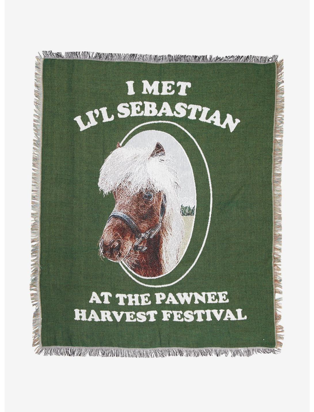 Parks and Recreation Li'l Sebastian Tapestry Throw Blanket - BoxLunch Exclusive, , hi-res