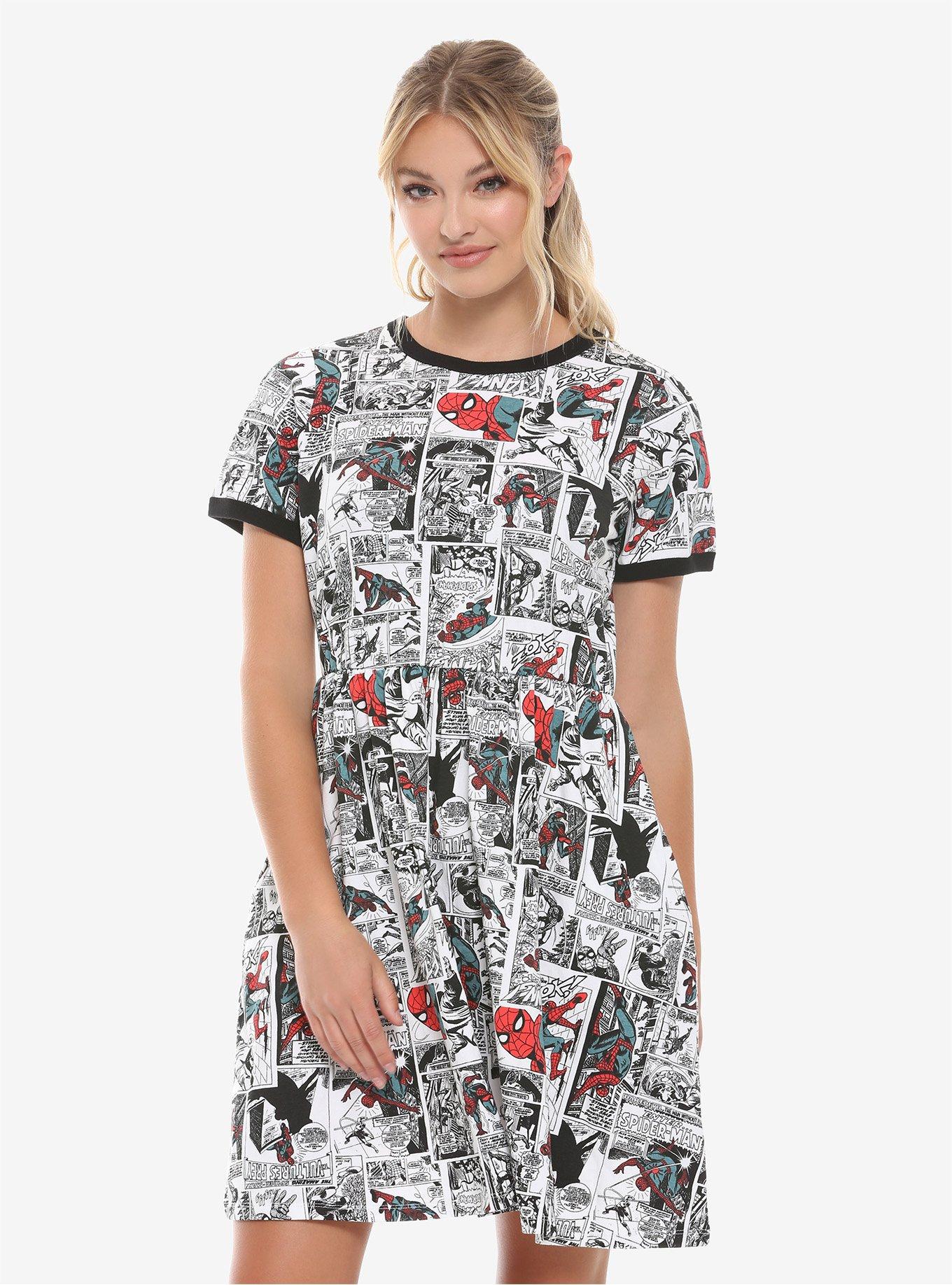 Marvel Spider-Man Comic Book Dress, MULTI, hi-res