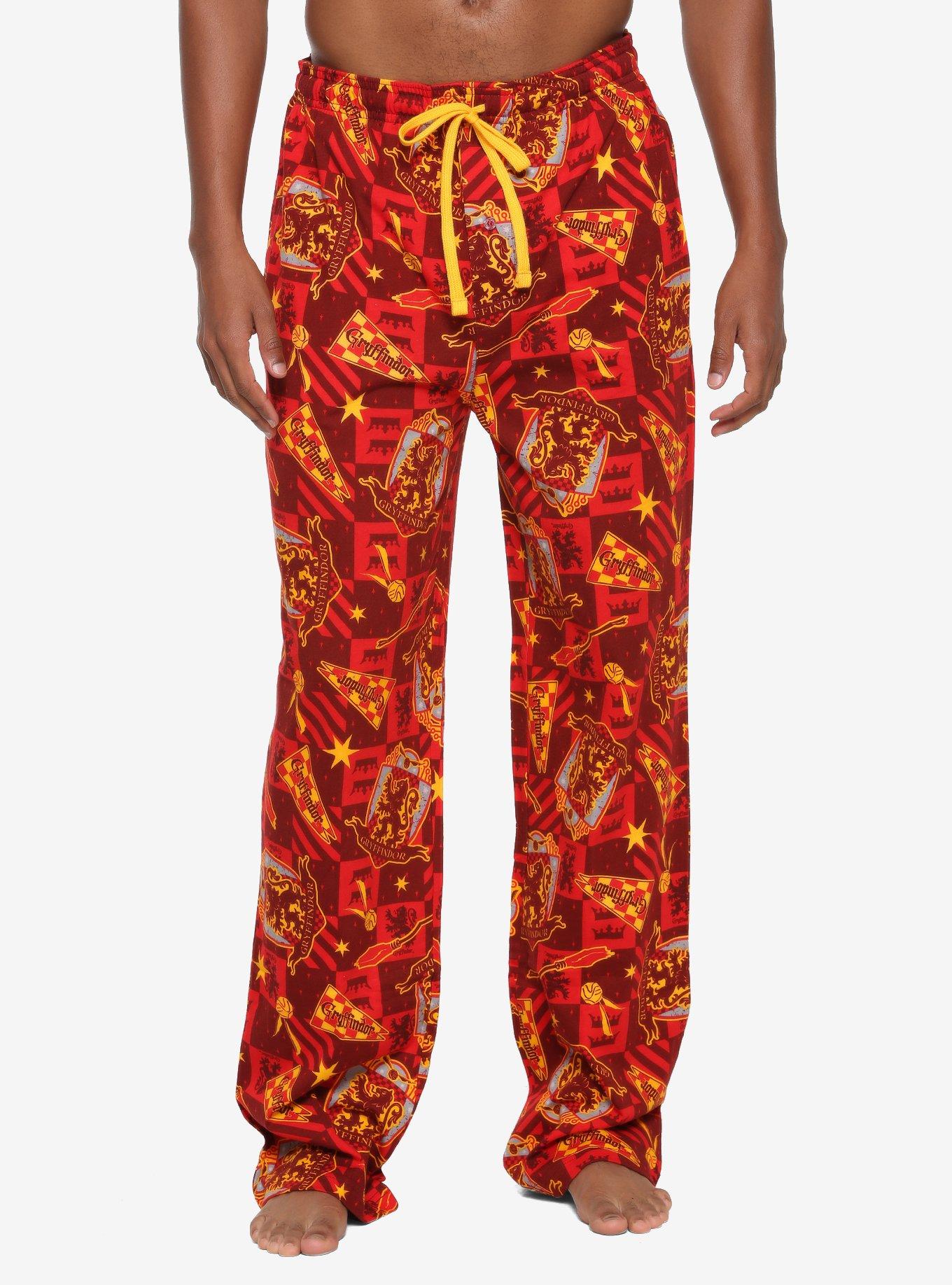 Harry Potter Gryffindor Sleep Pants - BoxLunch Exclusive, RED, hi-res