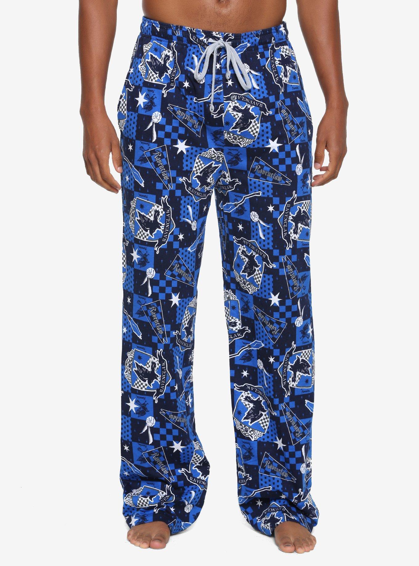 Harry Potter Ravenclaw Sleep Pants - BoxLunch Exclusive, BLUE, hi-res