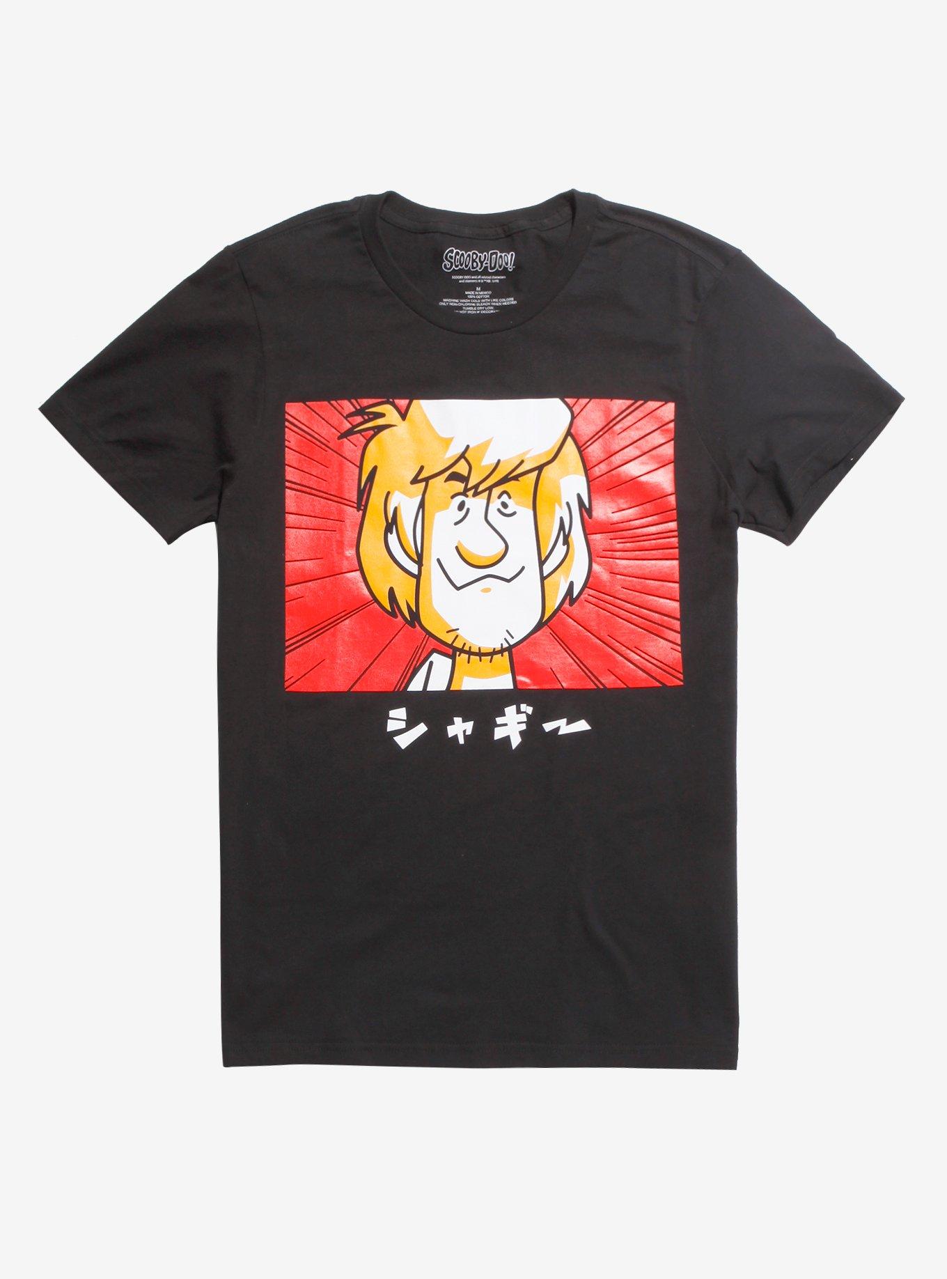 Scooby-Doo Shaggy Japanese T-Shirt, RED, hi-res