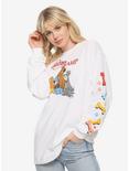 Disney Lady and the Tramp Puppies Long Sleeve T-Shirt - BoxLunch Exclusive, WHITE, hi-res