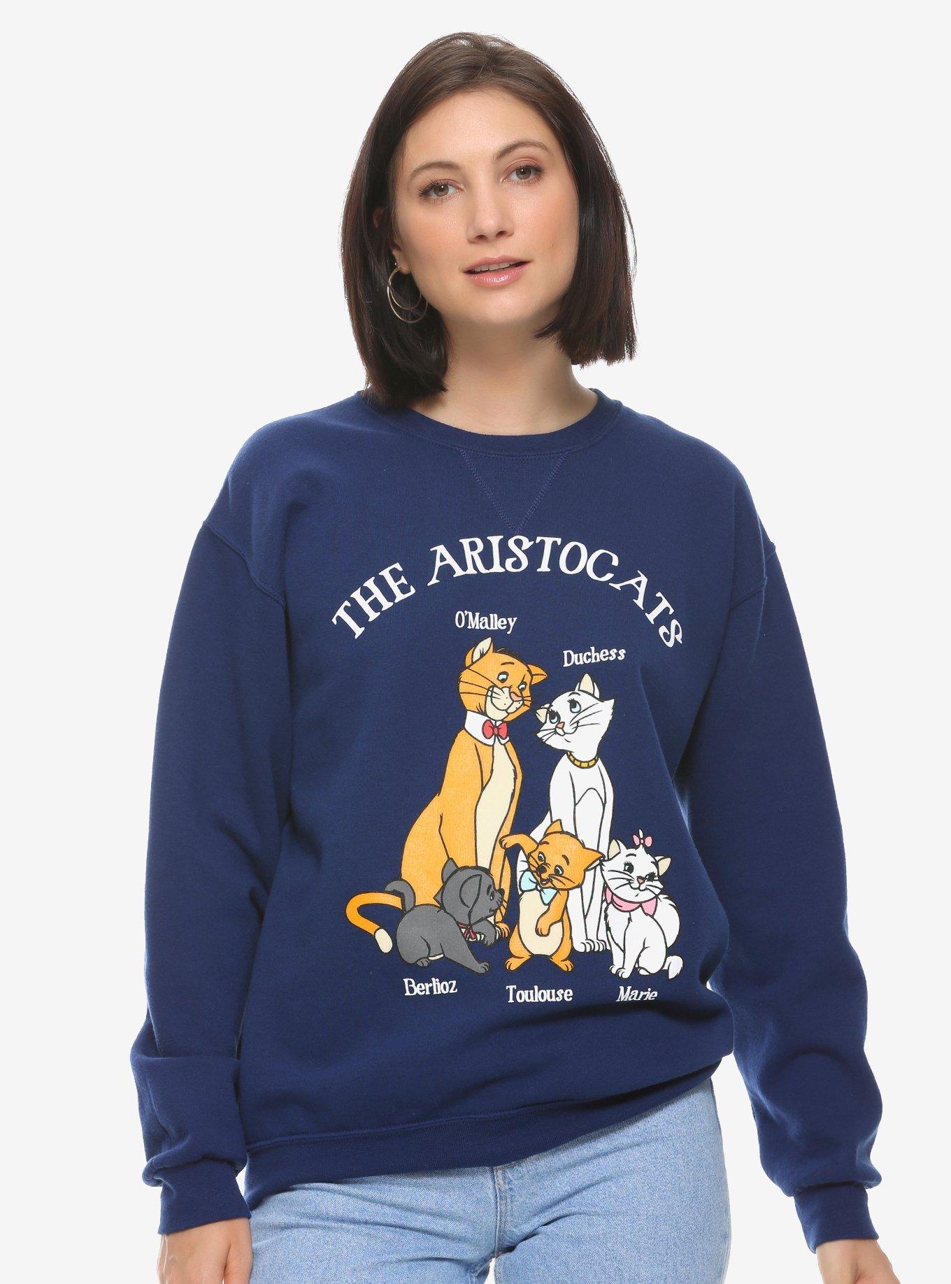 Disney The Aristocats Family Portrait Women s Crewneck Sweatshirt BoxLunch Exclusive BoxLunch