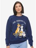 Disney The Aristocats Family Portrait Women's Crewneck Sweatshirt - BoxLunch Exclusive, BLUE, hi-res