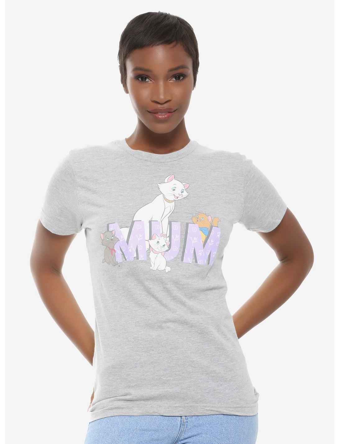 Disney The Aristocats Mum Women's T-Shirt - BoxLunch Exclusive, GREY, hi-res