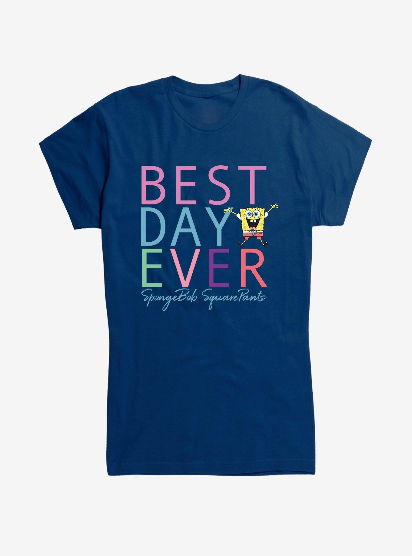 Spongebob Squarepants Best Day Ever Rainbow Girls T Shirt Hot Topic 4679
