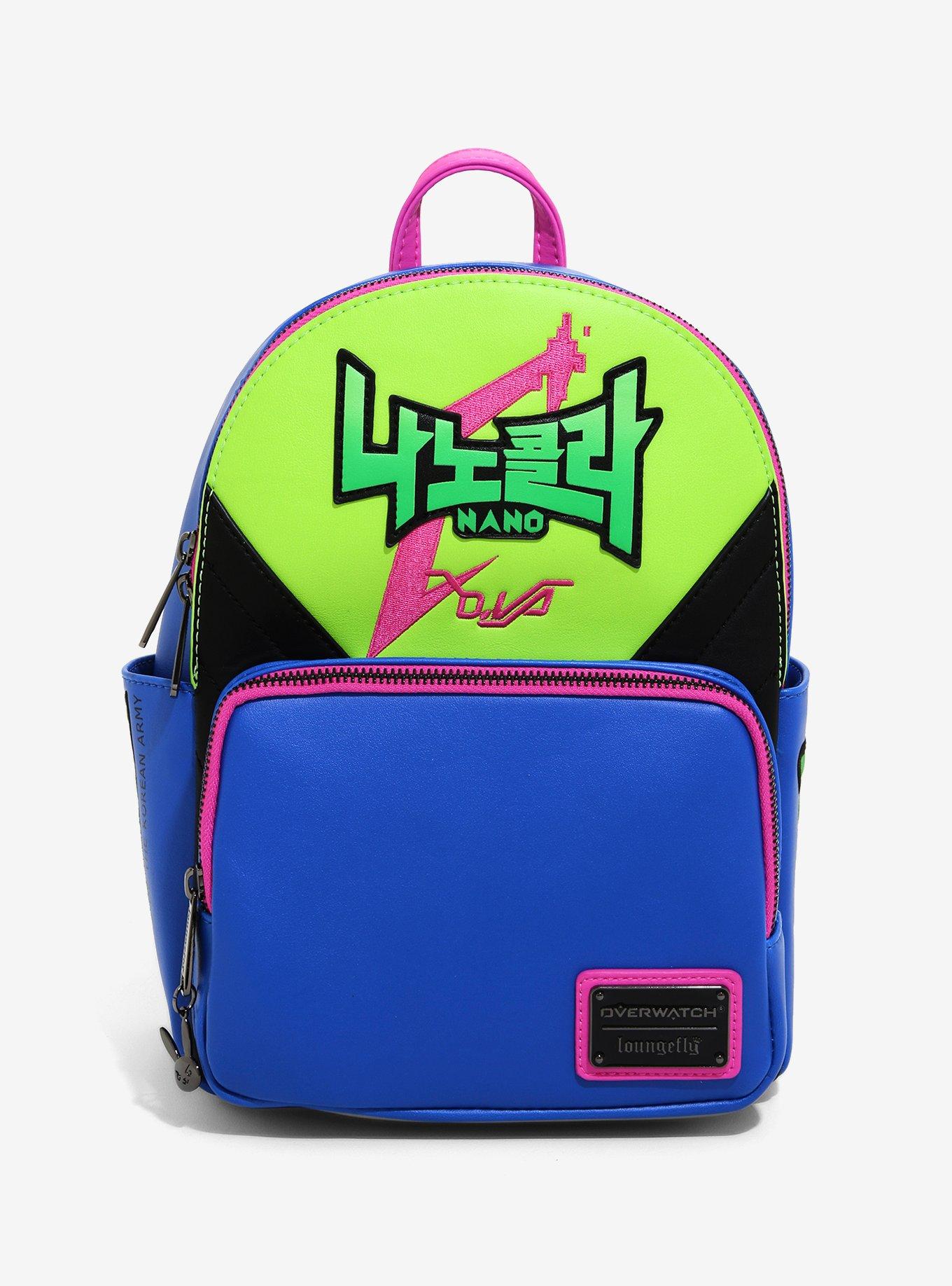 Loungefly Overwatch D.Va DVA Pink Mini Backpack Bag Brand New