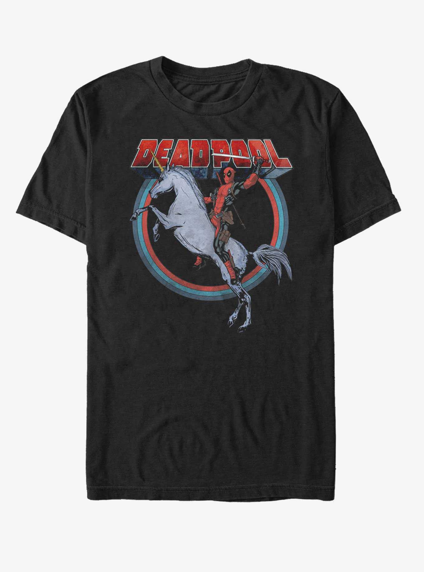 Marvel Deadpool On Unicorn T-Shirt, , hi-res