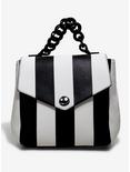 Loungefly The Nightmare Before Christmas Black & White Striped Mini Backpack, , hi-res