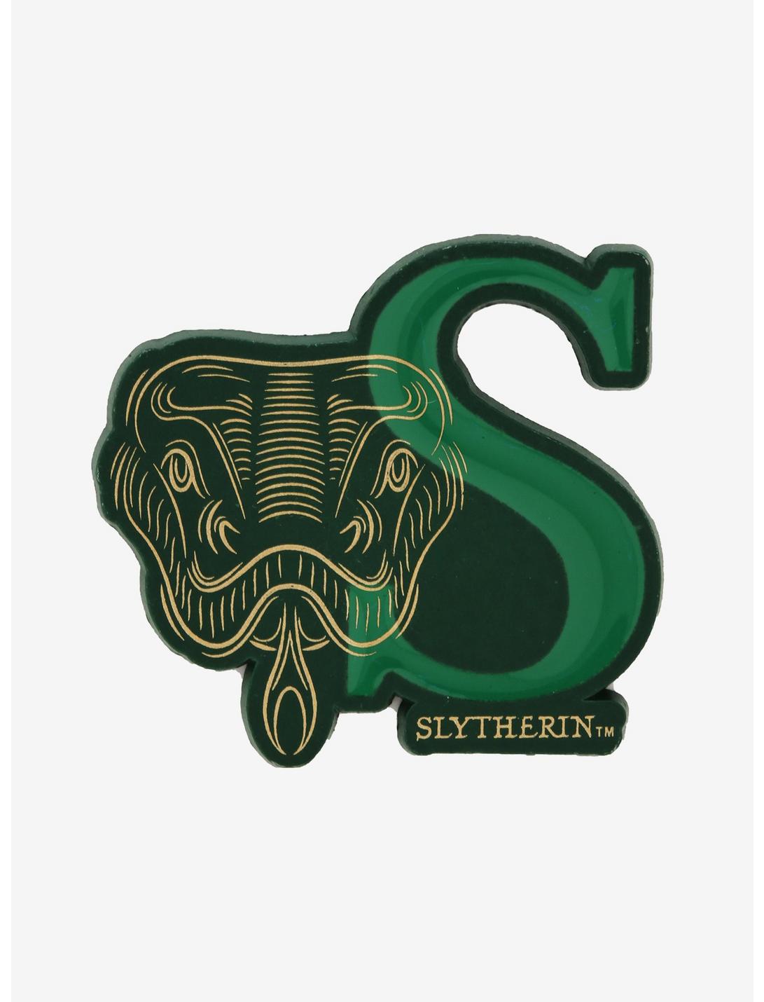 Harry Potter Slytherin Snake Face Enamel Pin, , hi-res