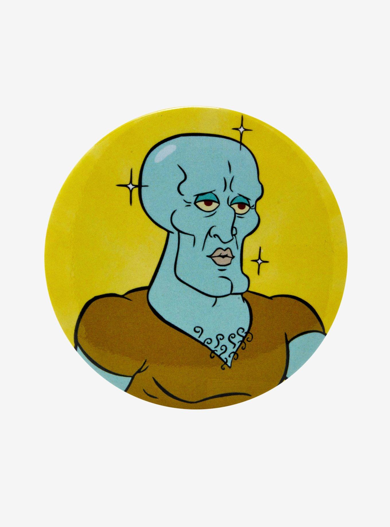 SpongeBob SquarePants Handsome Squidward Button, , hi-res