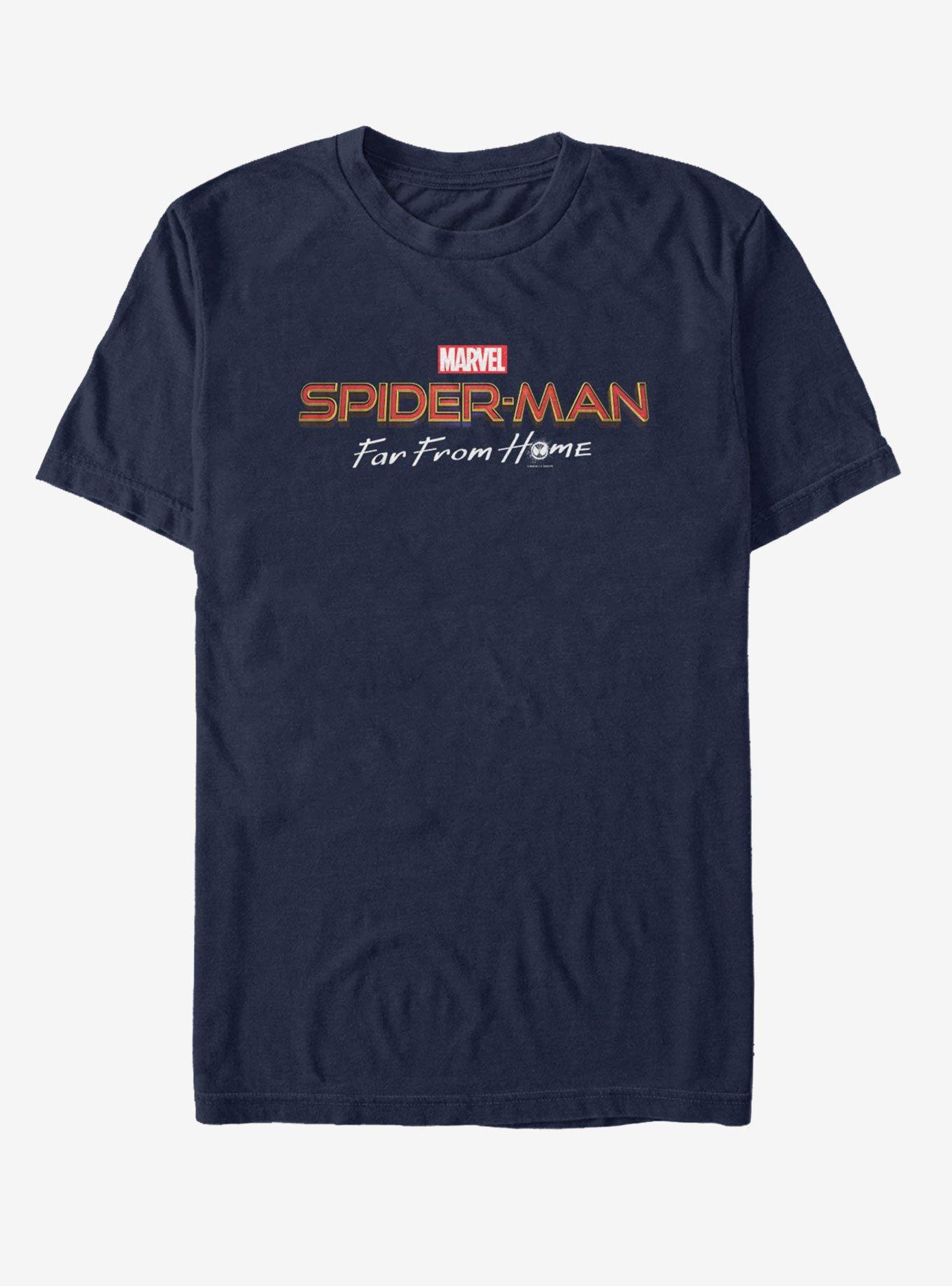 Marvel Spider-Man: Far From Home Logo T-Shirt, NAVY, hi-res