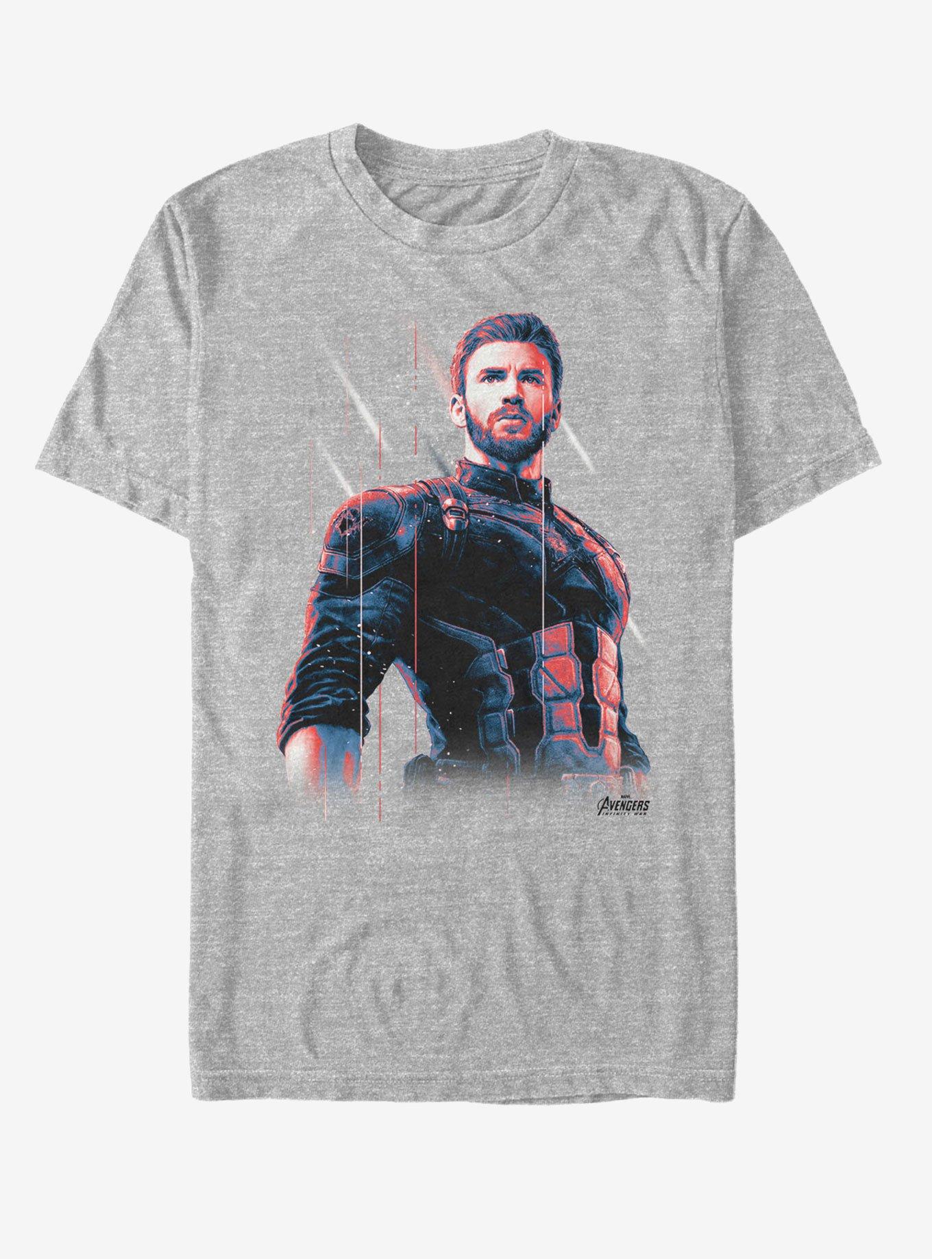 Marvel Capt America Old Soldier T-Shirt, ATH HTR, hi-res